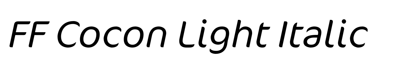FF Cocon Light Italic